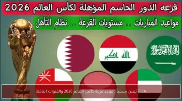 موعد قرعة كأس العالم 2026 والقنوات الناقلة تحددها FIFA رسمياً 1